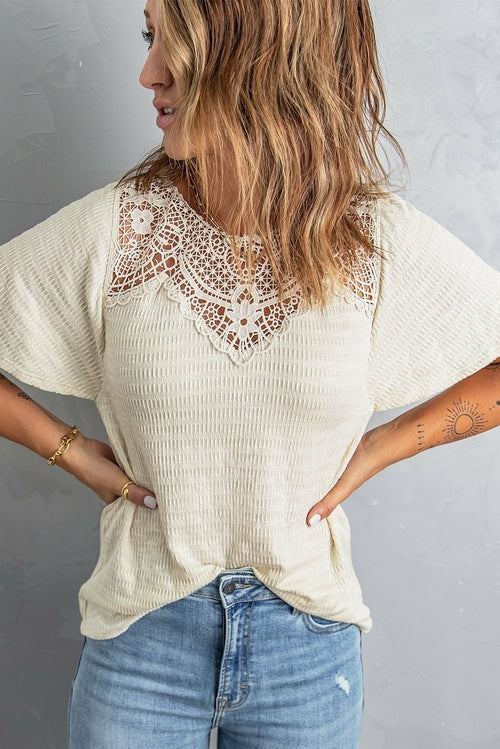 Crochet Short Sleeve Top